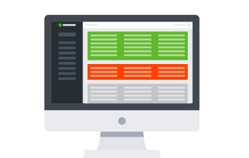 An illustration of the dashboard in the DeskTime productivity tracking software