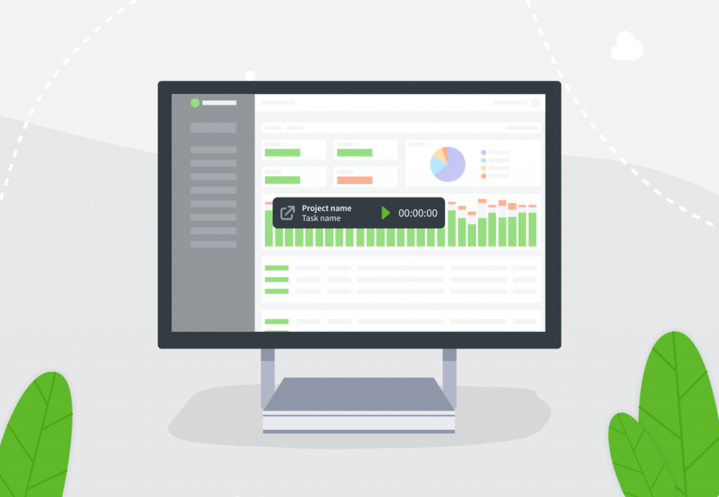 DeskTime's web-based time tracking